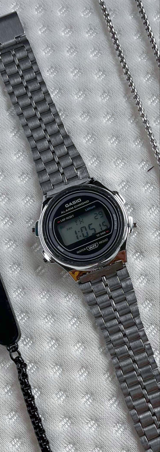 Round dial Casio watch